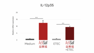 益赛福对IL-12p35表达的影响