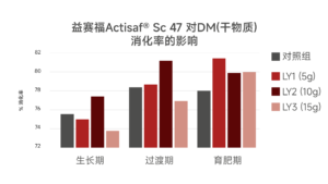 益赛福Actisaf对肉牛干物质 DM 消化率的影响